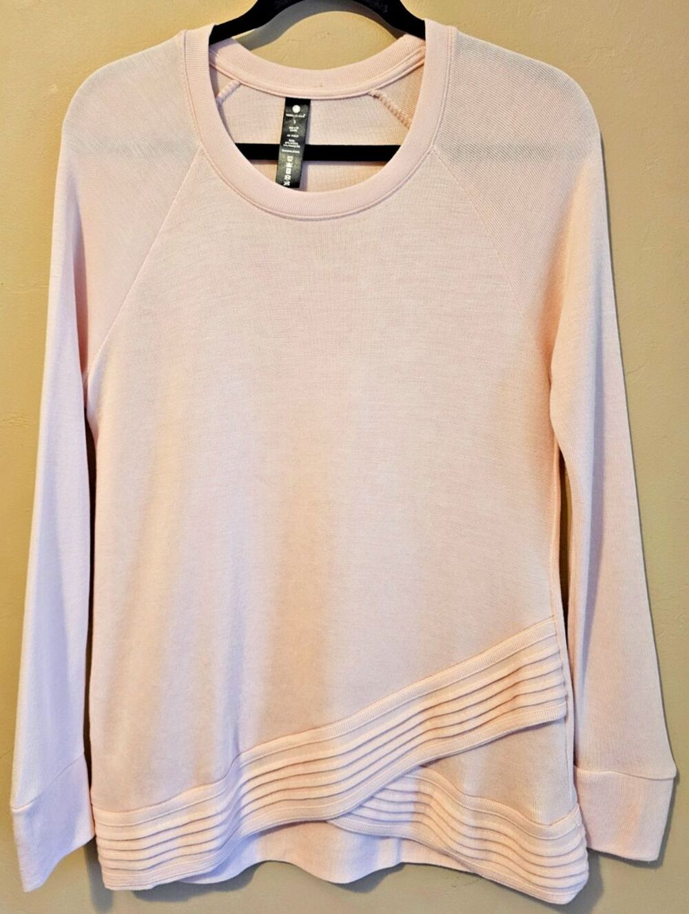 Yogalicious Long Sleeve Yoga Top Light Pink Women's Size Small